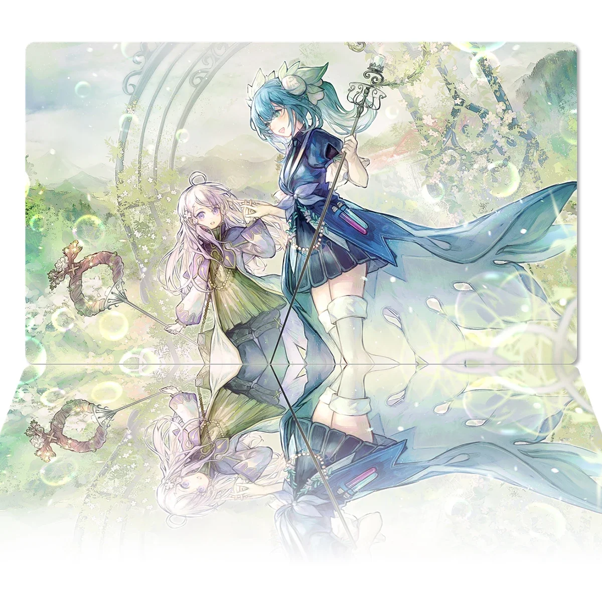 Board Game Zone - 遊戯王プレイマットaromageジャスミン & ローズマリーtcg ccg取引カードゲームボードゲームマットアニメマウスパッドゴムデスクマットゾーン送料バッグ