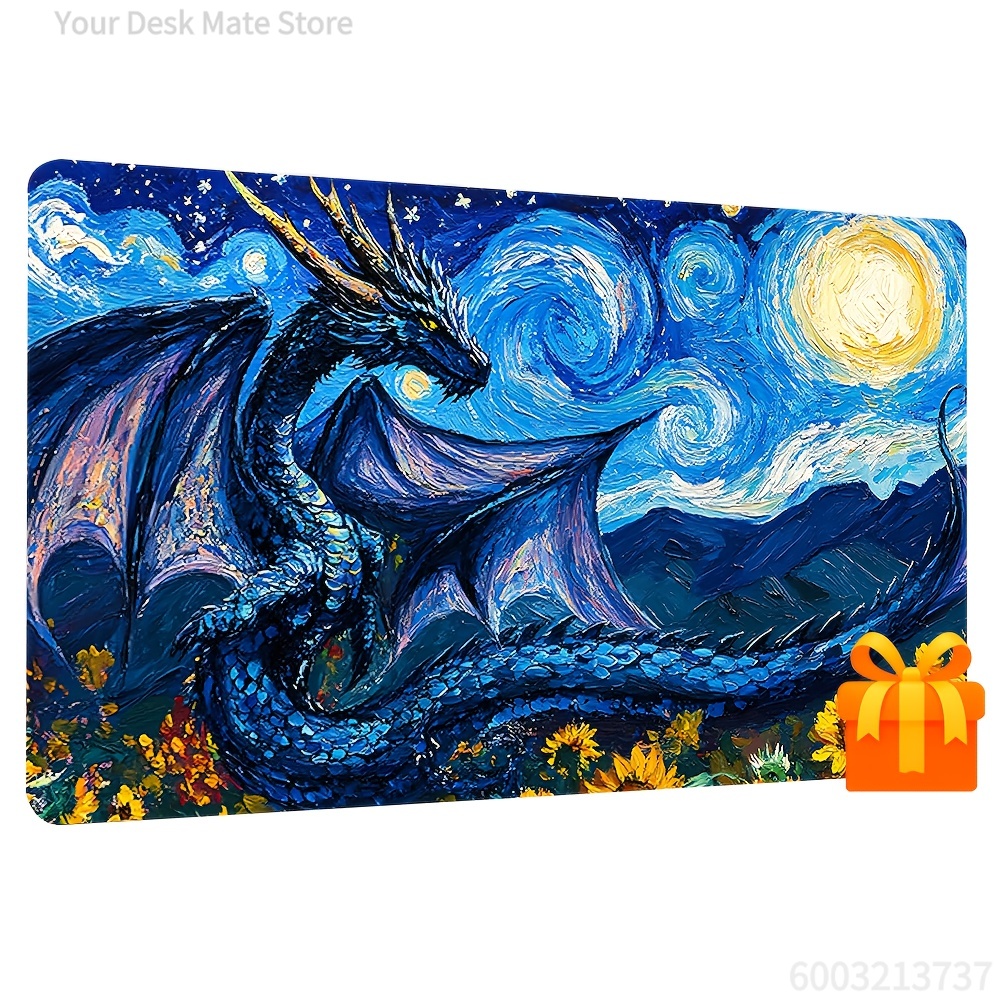 Board Game Zone - スターライトドラゴンマジックカードバトルマットMTGプレイマット滑り止めベースギャザリングゲームマットボードゲームマットTCG用14 * 24インチ（ゾーンなし）