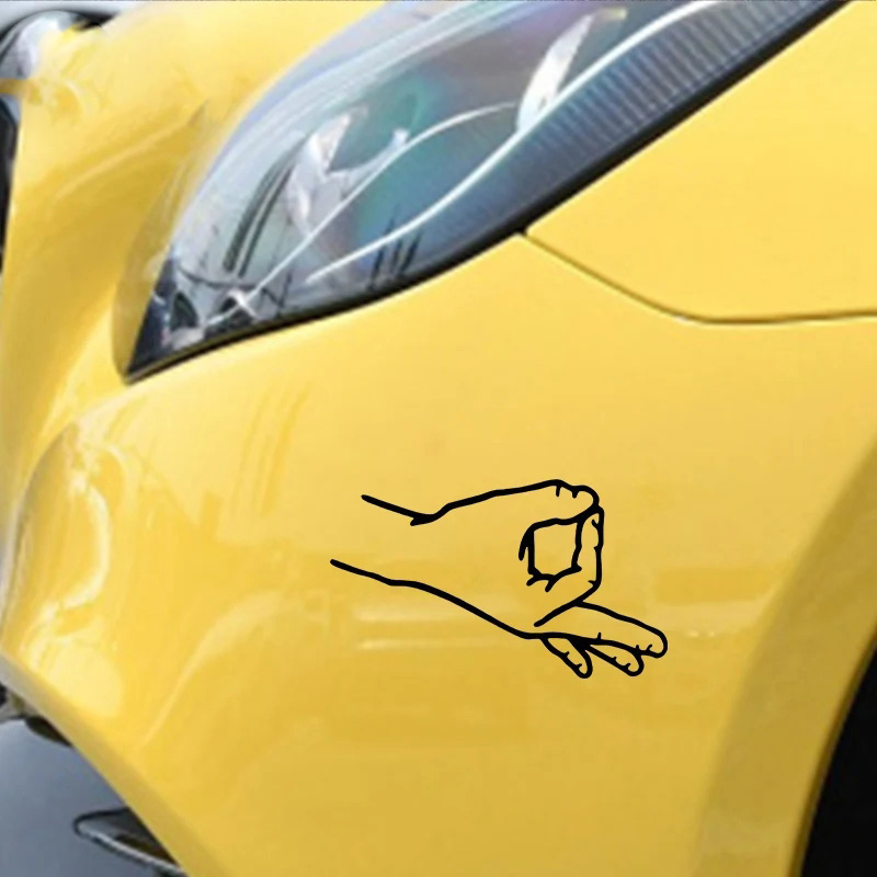Board Game Logo - Gok gun面白い車のビニールステッカーパック、サークルゲーム、ハンド、フィンガー、オートバイデカール