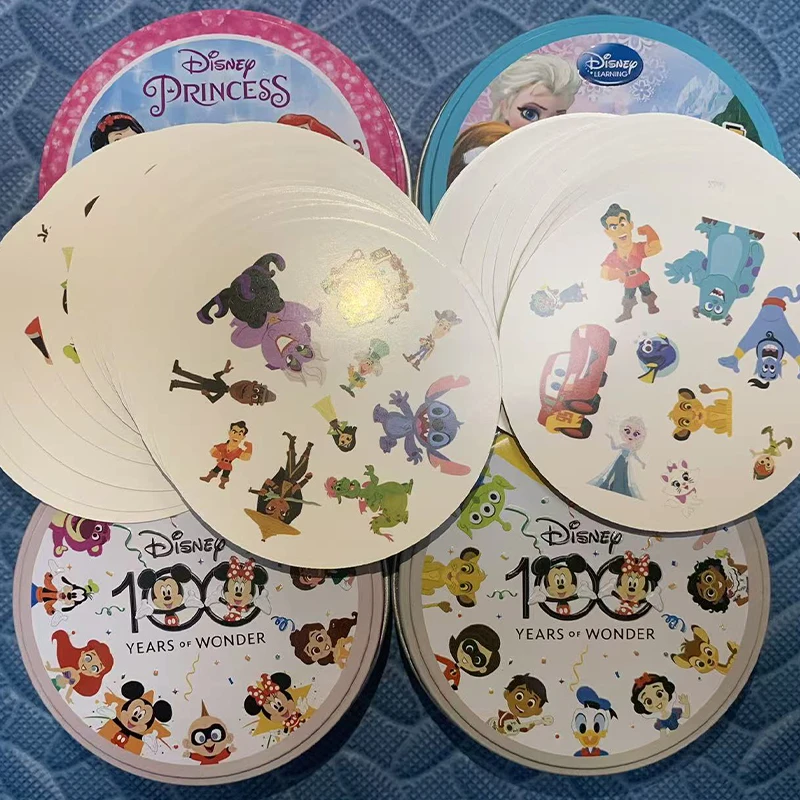 Board Game Review - スポイットカードゲーム 異なるカードゲームを見つける ドブルボックスボードゲーム 子供向けブリキ製インタラクティブ知育玩具