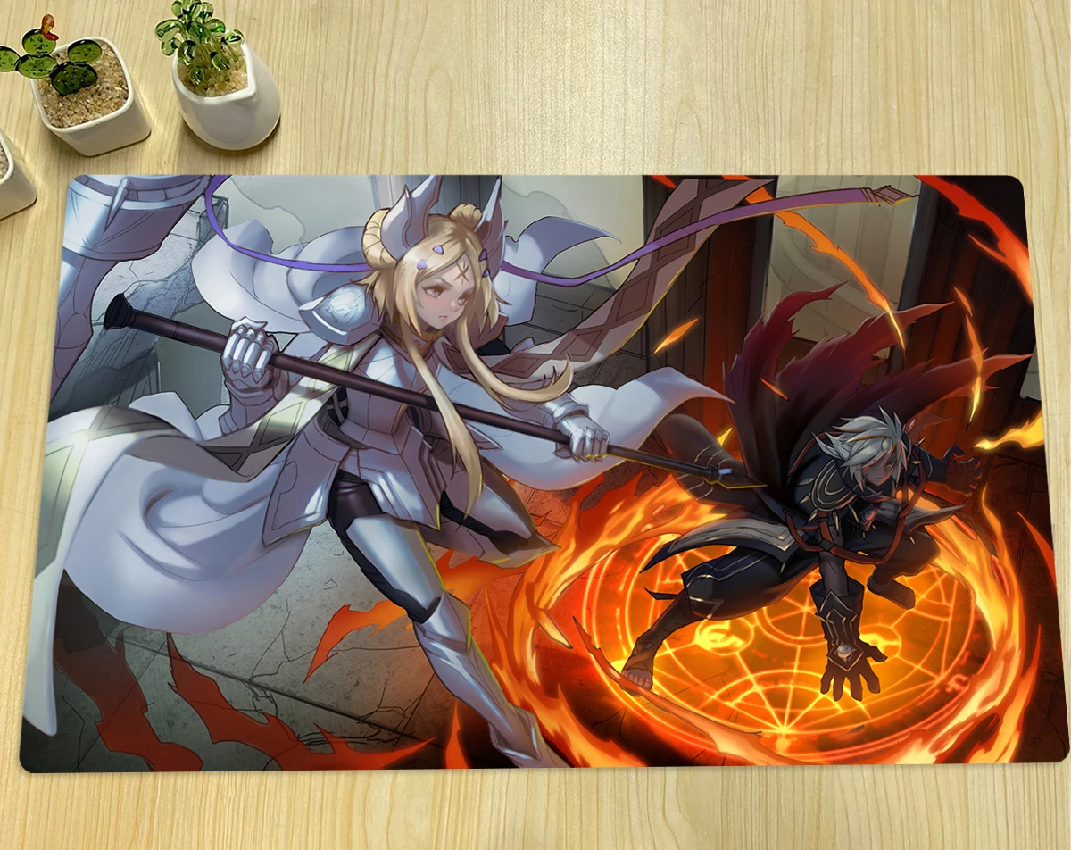 Board Game Zone - Yugioh-Dogmatika Tcg ecclesia & albaz Tcgマット,ボードゲーム,トレーディングカードゲーム,アニメマウスパッド,ラバーデスクマット,ゾーンバッグ,60x35cm