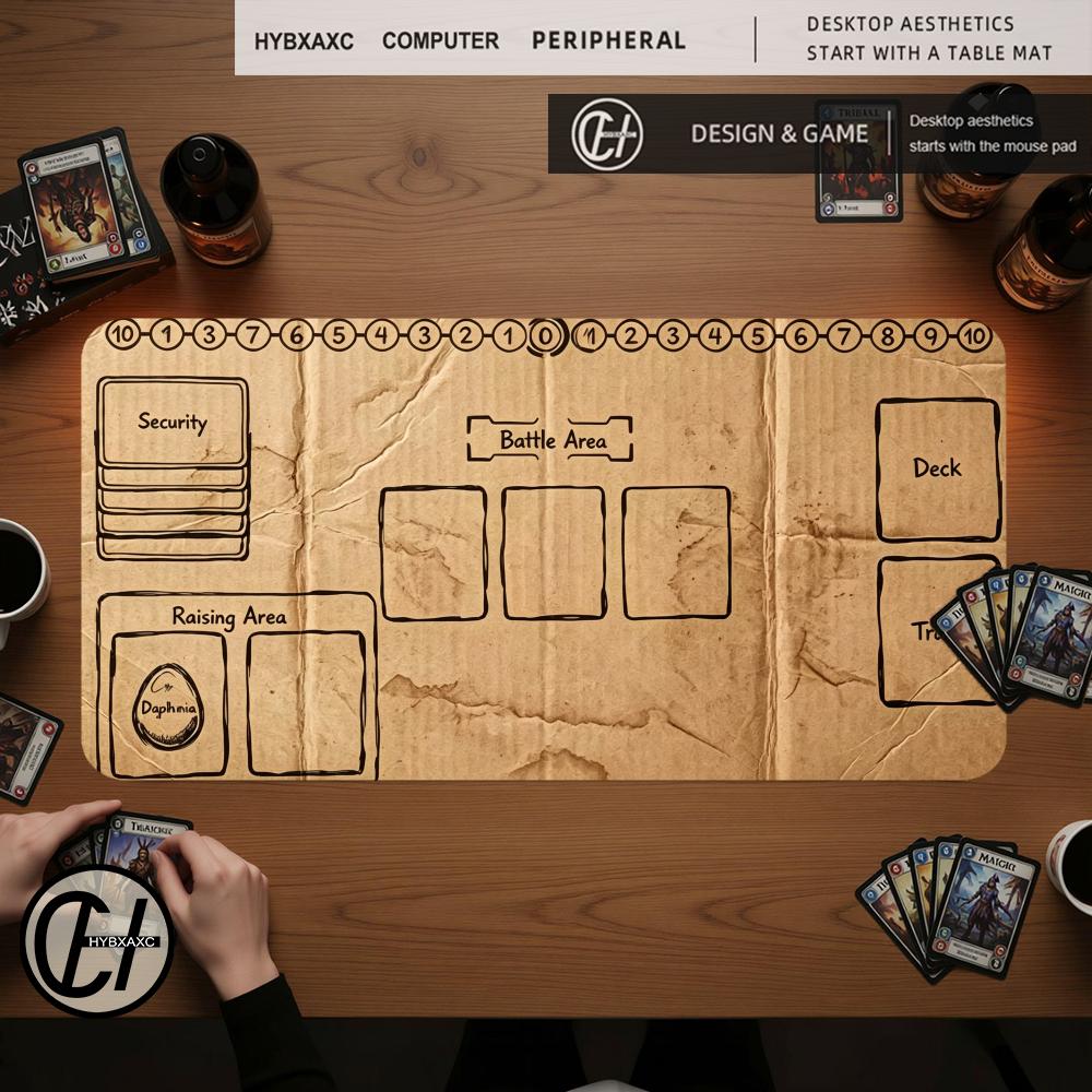 Board Game Zone - HYBXAXC マウスパッド 段ボール製ボードゲームゾーン マジックパーティーマット 耐久性のあるゴム製 TCG