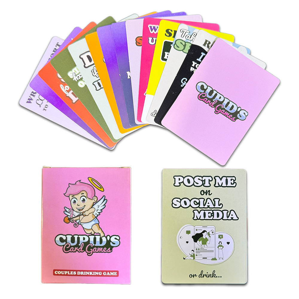 Board Game Or Boardgame - キューピッドのカードゲーム カップル向け飲酒ゲーム 98枚入り 真実か挑戦か会話カード ロマンチックなデートナイト 大人向けボードゲーム