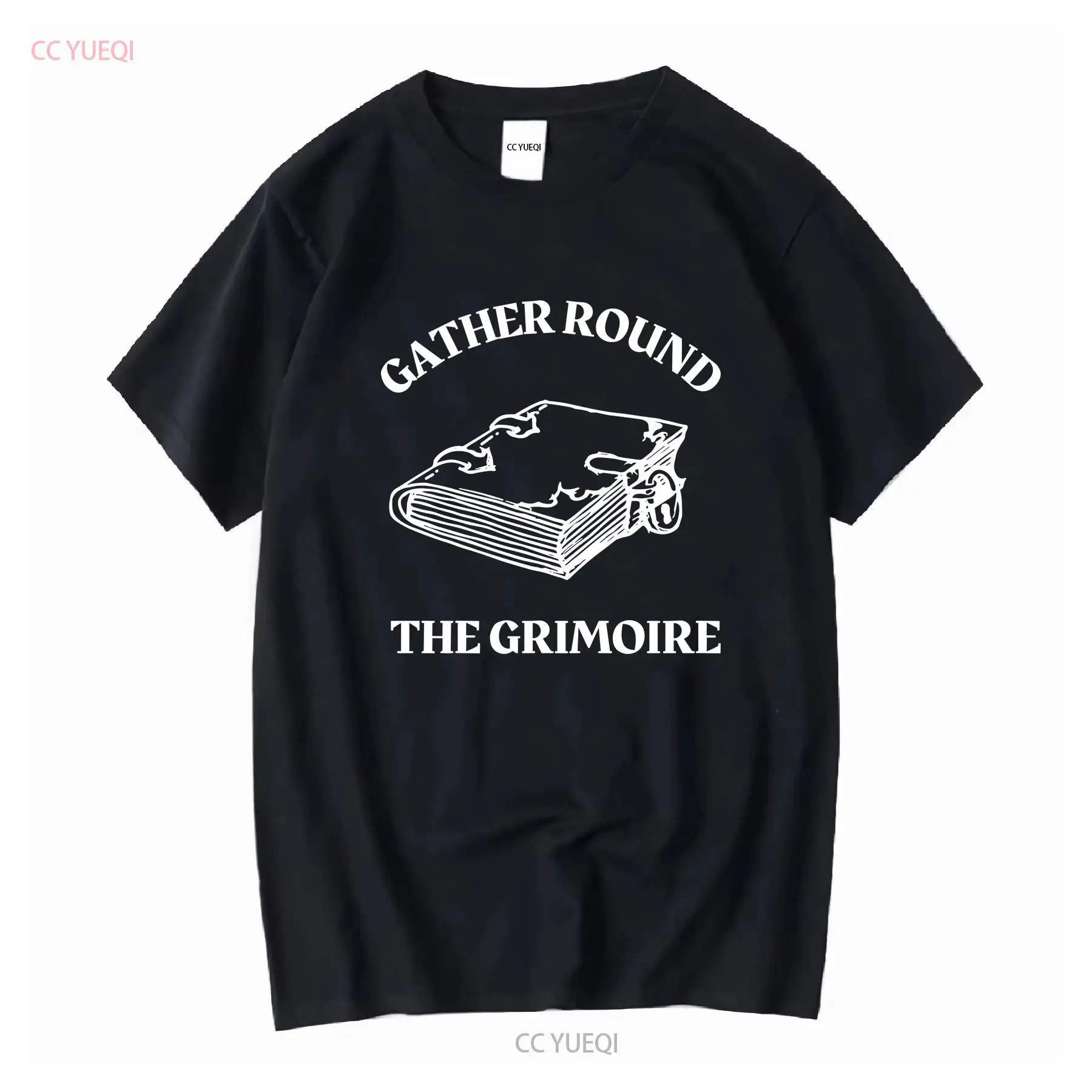 Board Game Or Boardgame - 時計塔に血を流したようなグリモアボードゲームをイメージしたTシャツ、長袖または半袖、ヴィンテージウォッシュ加工、ストレッチ加工のデザイナー服