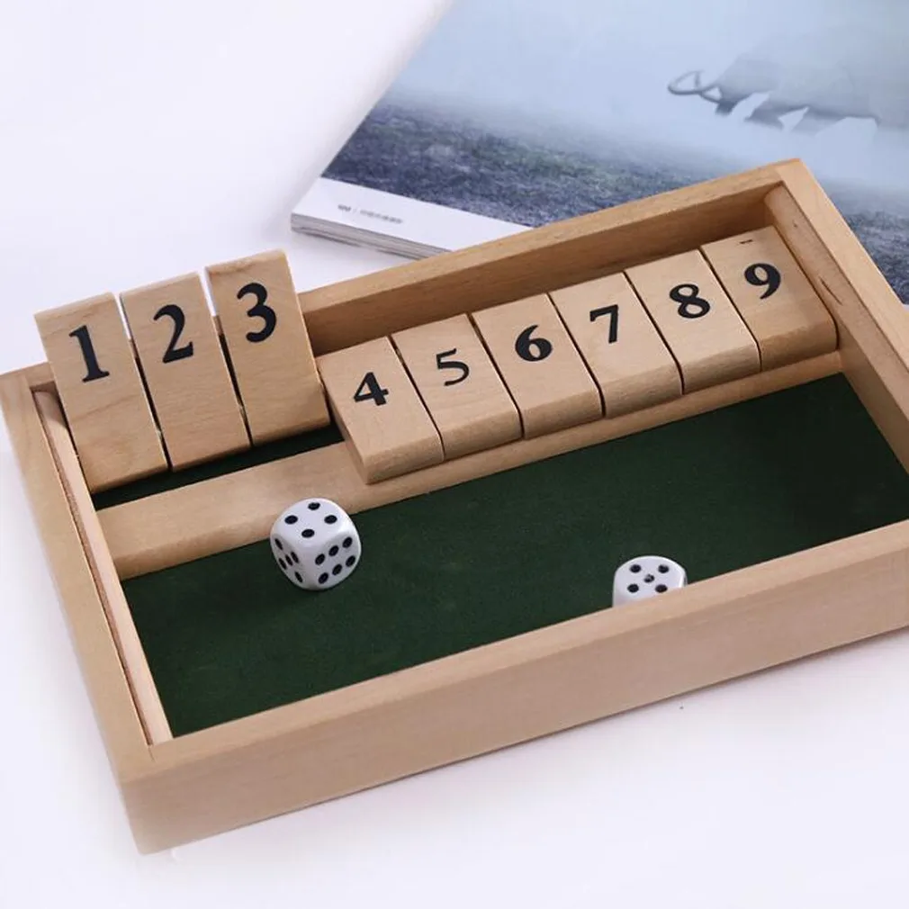 2-4 プレーヤー木製数学フラップ & ダイスボードボックス - Board Game Review のレビューと価格