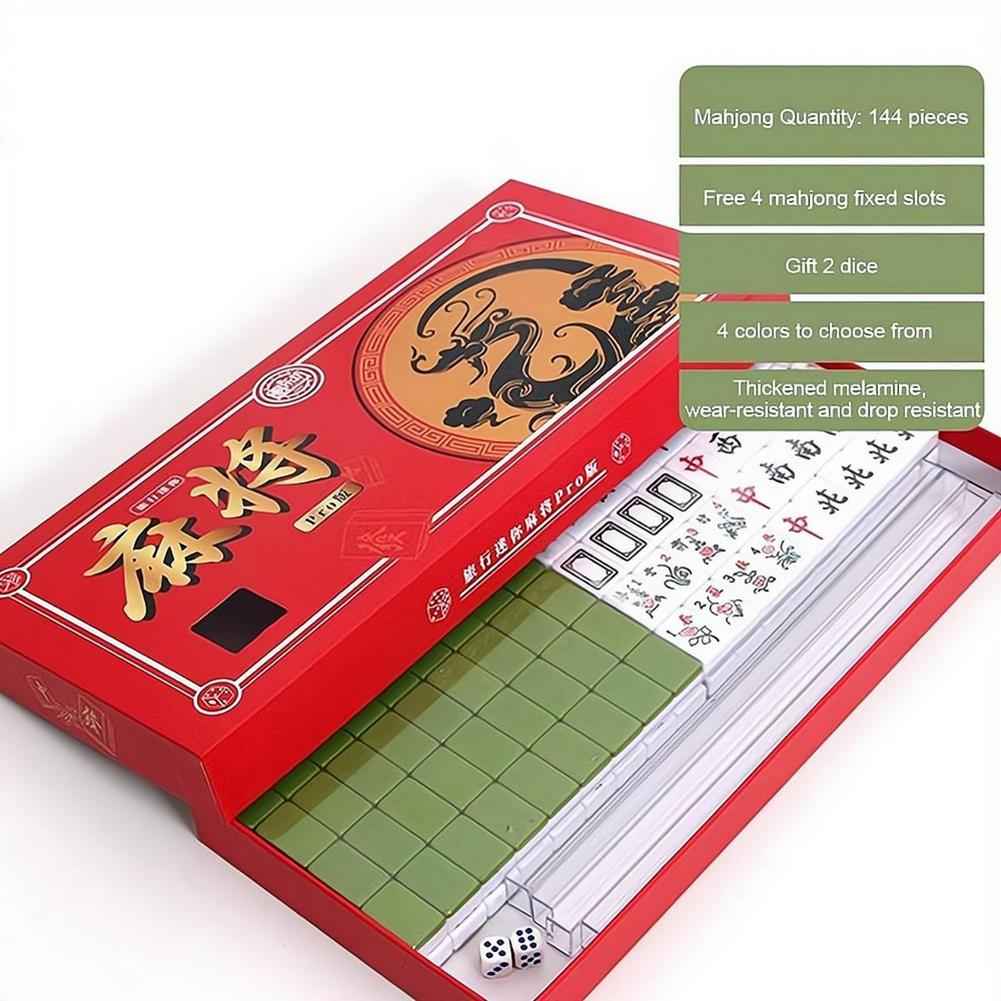 ポータブル旅行用ミニ麻雀セット 旅行用麻雀セット 収納ボック - Board Game Mahjong のレビューと価格