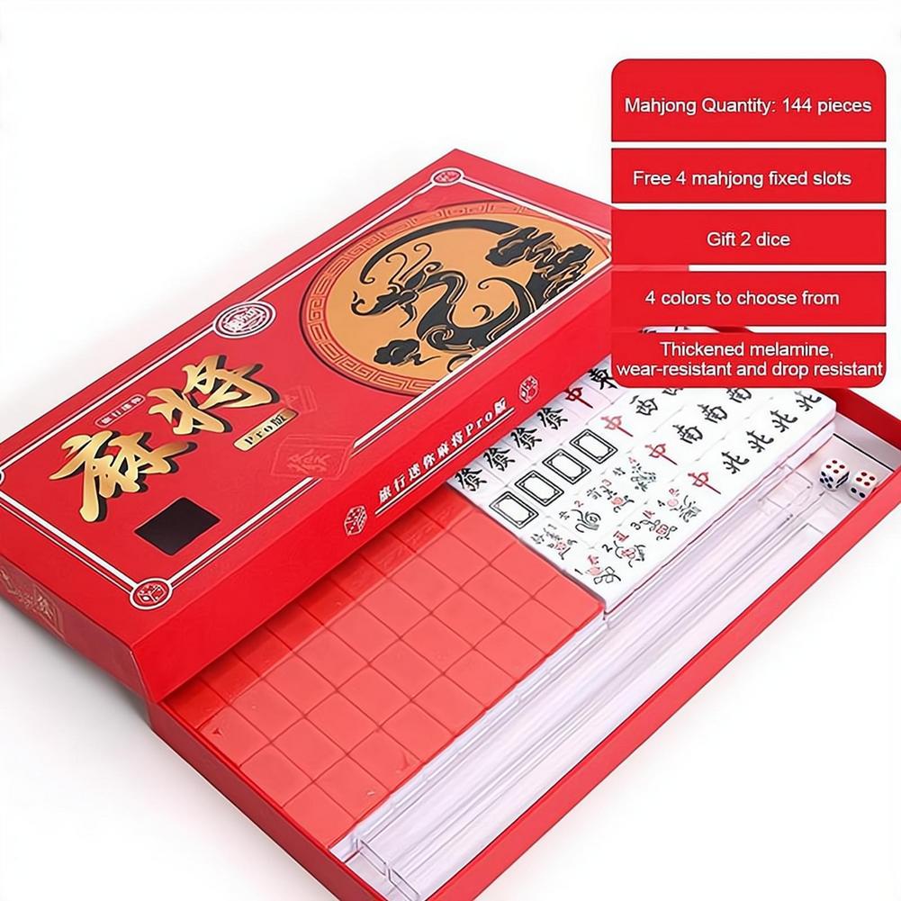 ポータブル旅行用ミニ麻雀セット 旅行用麻雀セット 収納ボック - Board Game Mahjong のレビューと価格