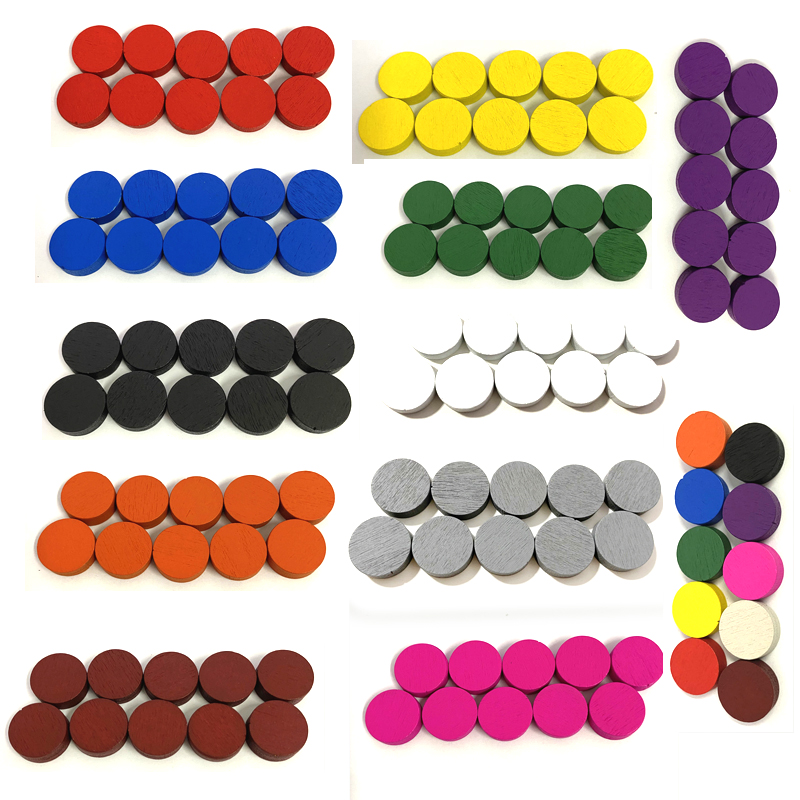 100 個直径 15*5 ミリメートル木製ポーンゲームピース - Board Game The Sims のレビューと価格
