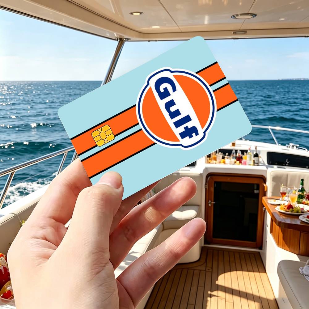 ガルフレーシングカーロゴクレジットカードHDステッカー小型チ - Board Game Logo のレビューと価格