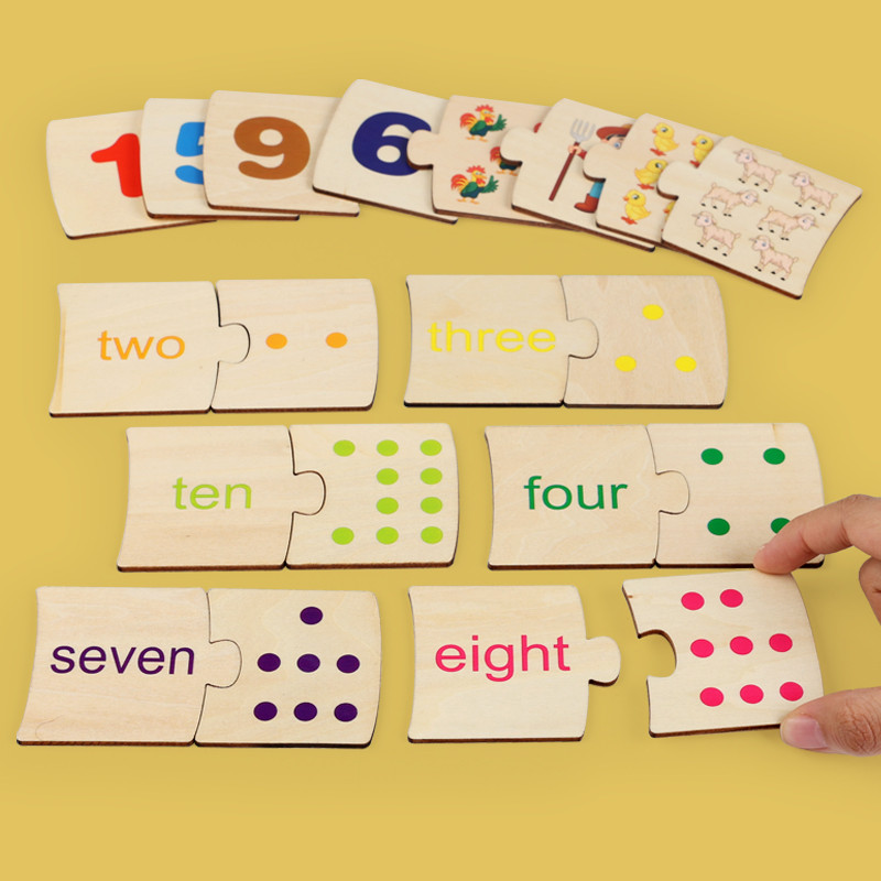 子供向け鉄箱ナンバー啓発ペアリング木製動物フードパズルボード - Board Game Review のレビューと価格