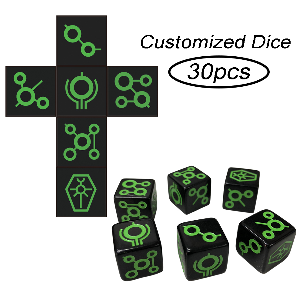 T & g-カスタムボードゲーム用のD6ピースのパーソナライ - Board Game Logo のレビューと価格