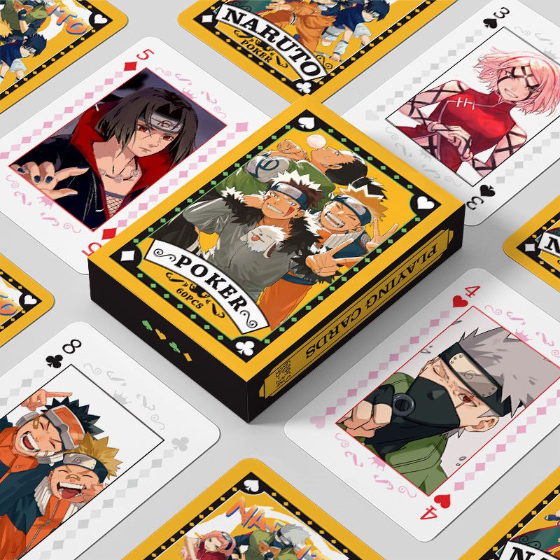 ワンピースナルトアニメーションポーカーカード 54 個クラシ - Board Game Naruto のレビューと価格