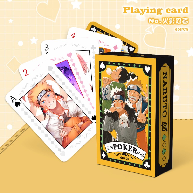 ワンピースナルトアニメーションポーカーカード 54 個クラシ - Board Game Naruto のレビューと価格