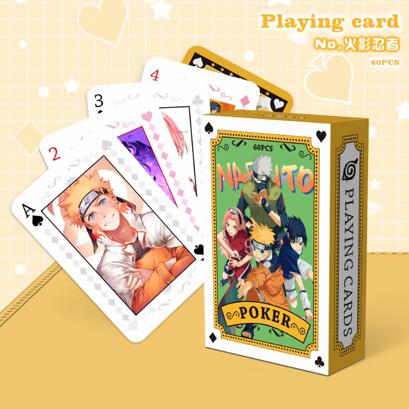 ワンピースナルトアニメーションポーカーカード 54 個クラシ - Board Game Naruto のレビューと価格