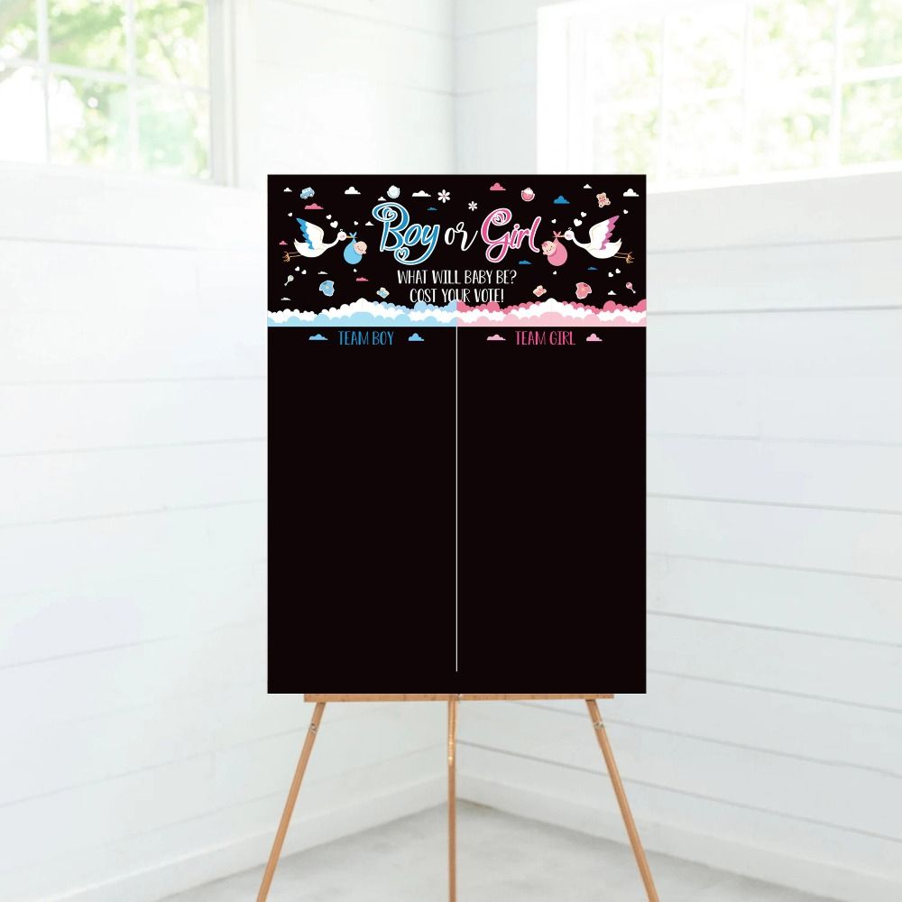 ステッカーを使ったクリエイティブな性別発表投票ゲーム、お祝い - Board Game Or Boardgame のレビューと価格
