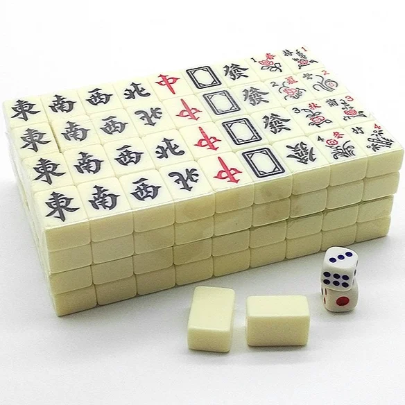 中国風ボードゲーム 家族の余暇に最適 中国麻雀ゲームセット  - Board Game Mahjong のレビューと価格
