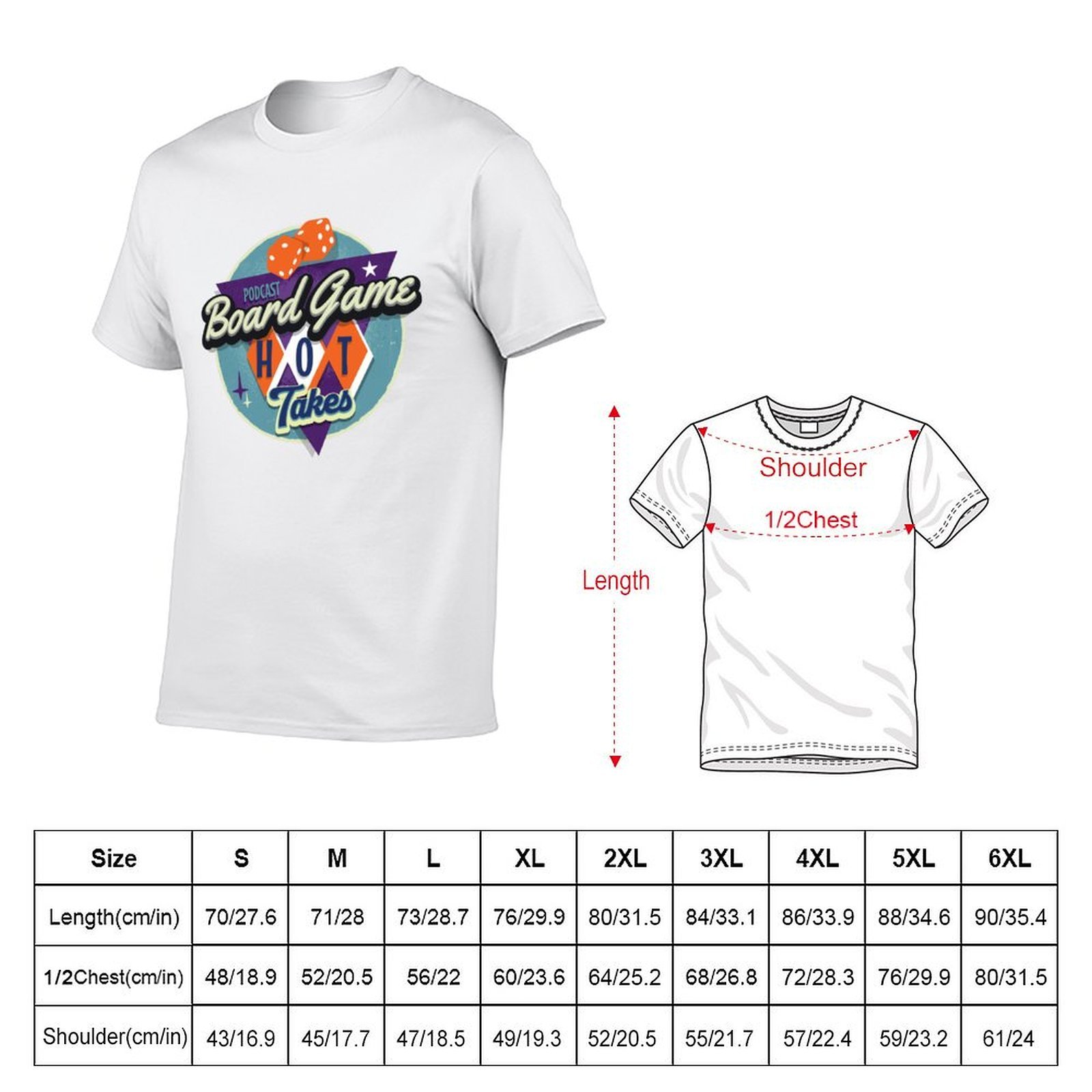 ボードゲーム ホットテイクス ポッドキャスト ロゴ Tシャツ - Board Game Logo のレビューと価格
